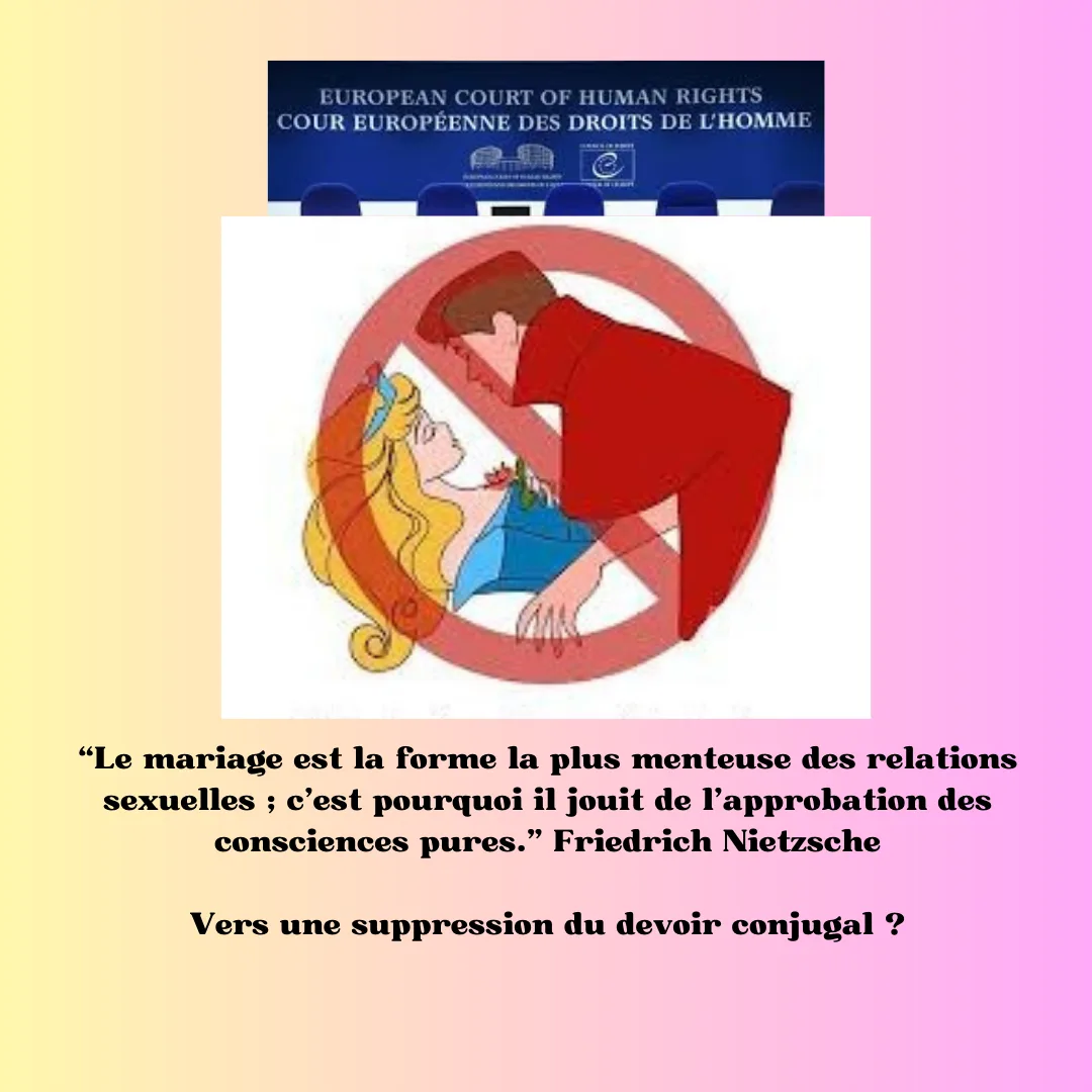 Vers une suppression du devoir conjugal ?